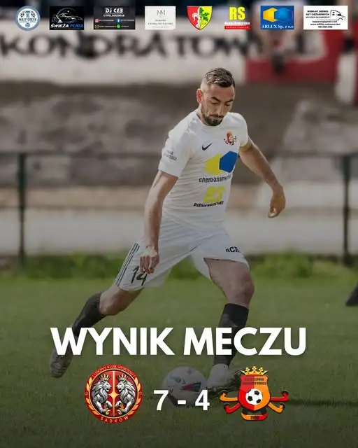 LKS Sadków rozbił GKS Czarni Kondratowice 7:4 w szalonym meczu