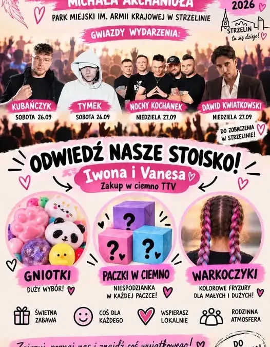 Weekend w Strzelinie: koncerty i kiermasz w Parku Miejskim 26-27 września