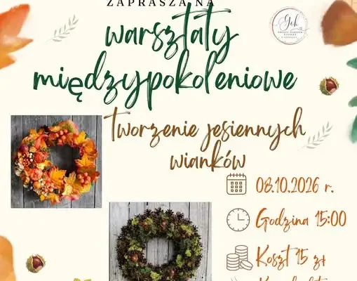Jesienne wianki – międzypokoleniowe warsztaty w Przewornie