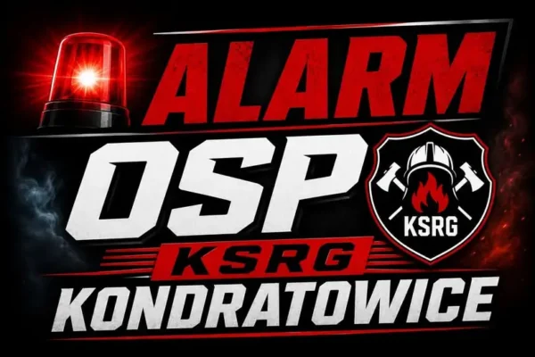 OSP Kondratowice usuwało drzewo zagrażające mieszkańcom Kowalskiego