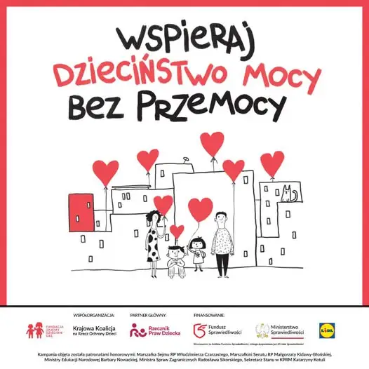 Kampania „Dzieciństwo bez Przemocy” startuje. 19 listopada budynki w całej Polsce zabłysną na czerwono