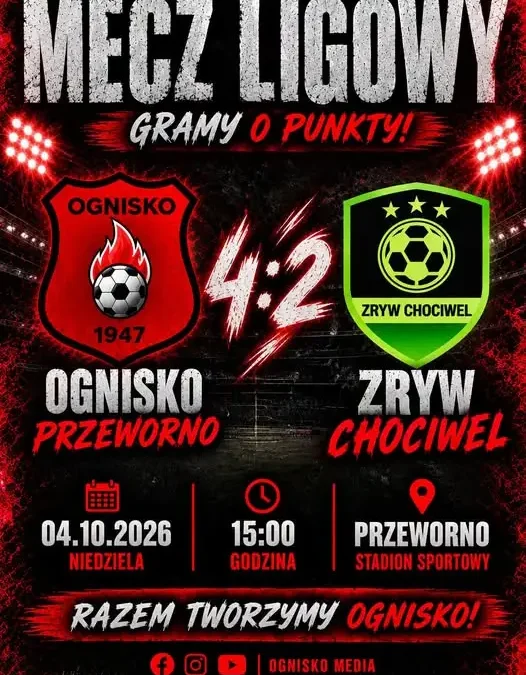 Zryw wygrywa mecz ligowy w Przewornie. Trzy punkty zostają na miejscu