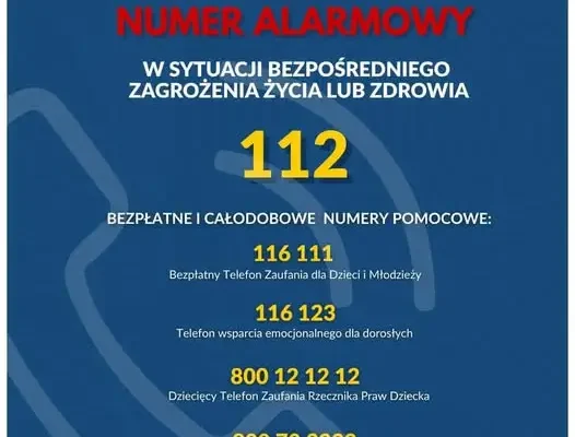Młodzieżowa Rada Gminy Strzelin przypomina o telefonach zaufania dla młodych