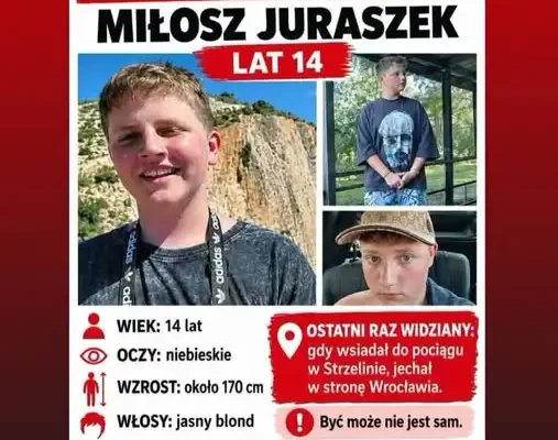 Zaginął Miłosz Juraszek. Ostatni raz widziany w Strzelinie