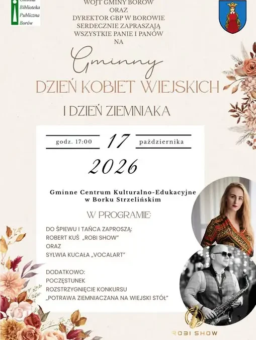 Gminny Dzień Kobiet Wiejskich i Dzień Ziemniaka w Borku Strzelińskim – 17 października 2026